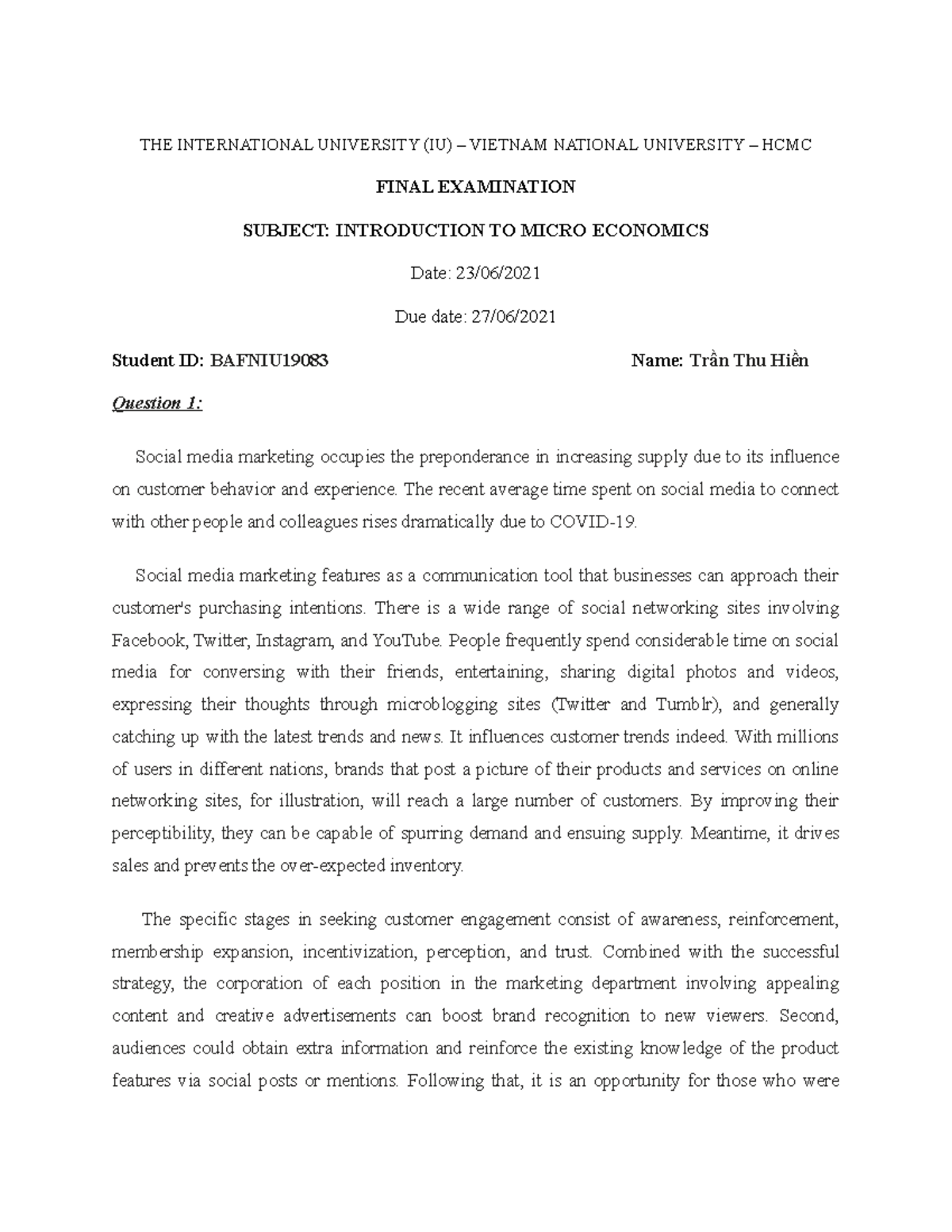 Introduction to Micro Economics_case study - Studocu