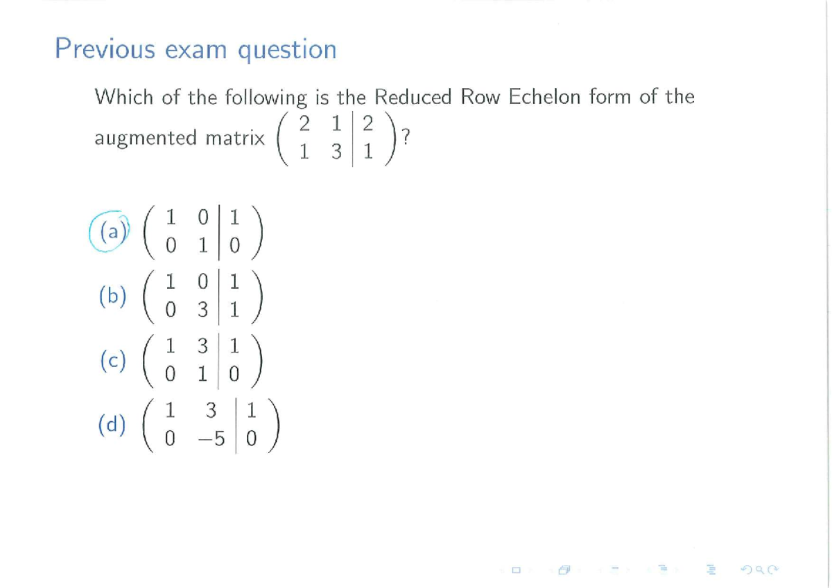 Lecture 15: Examining Solutions in Linear Systems - MATH 108 - Studocu