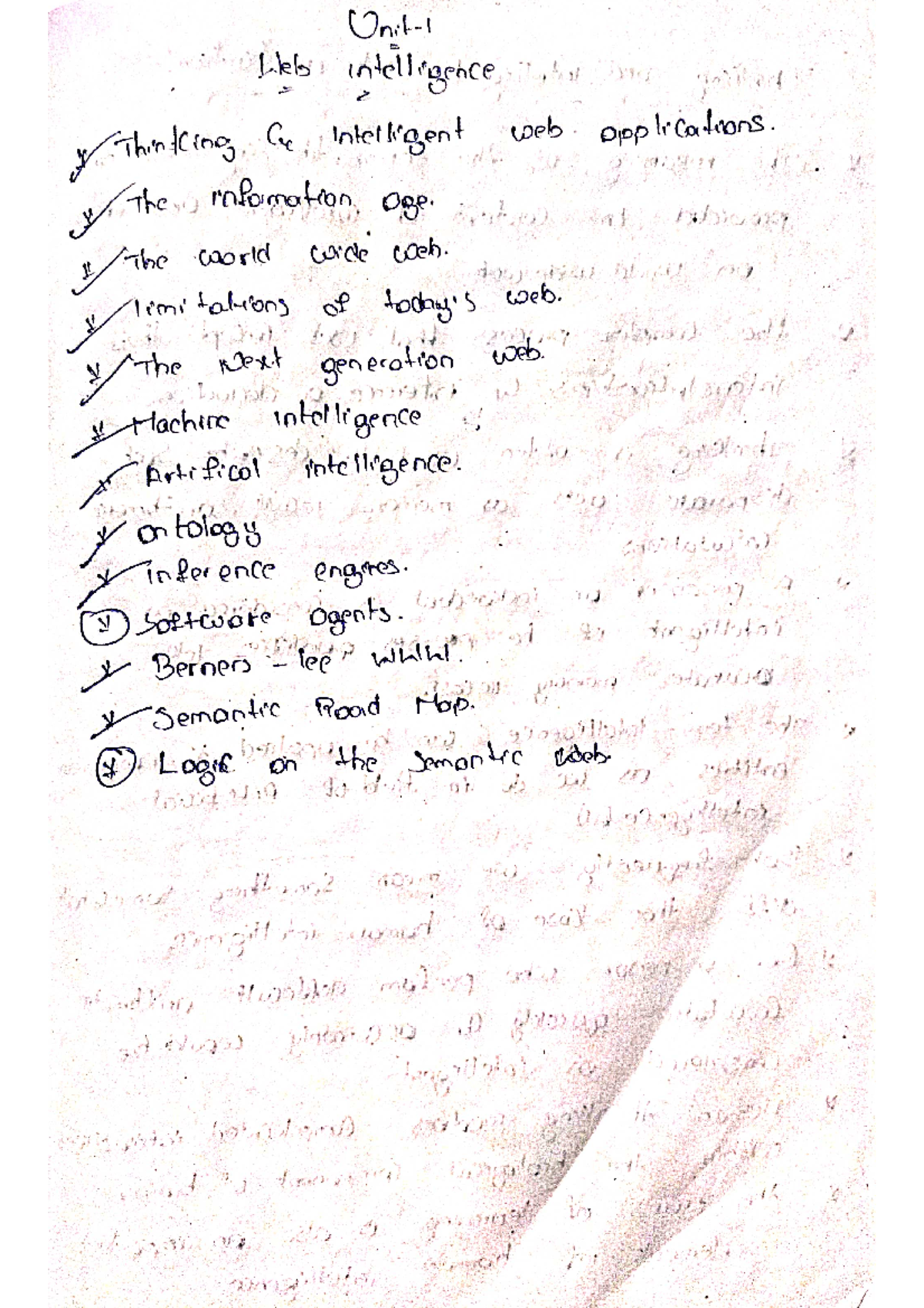 SNSW 101: Handwritten Unit Notes on Intelligent Web Applications and AI ...