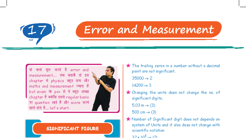 Error and Measurement: Handwritten Notes for Physics PW - Studocu