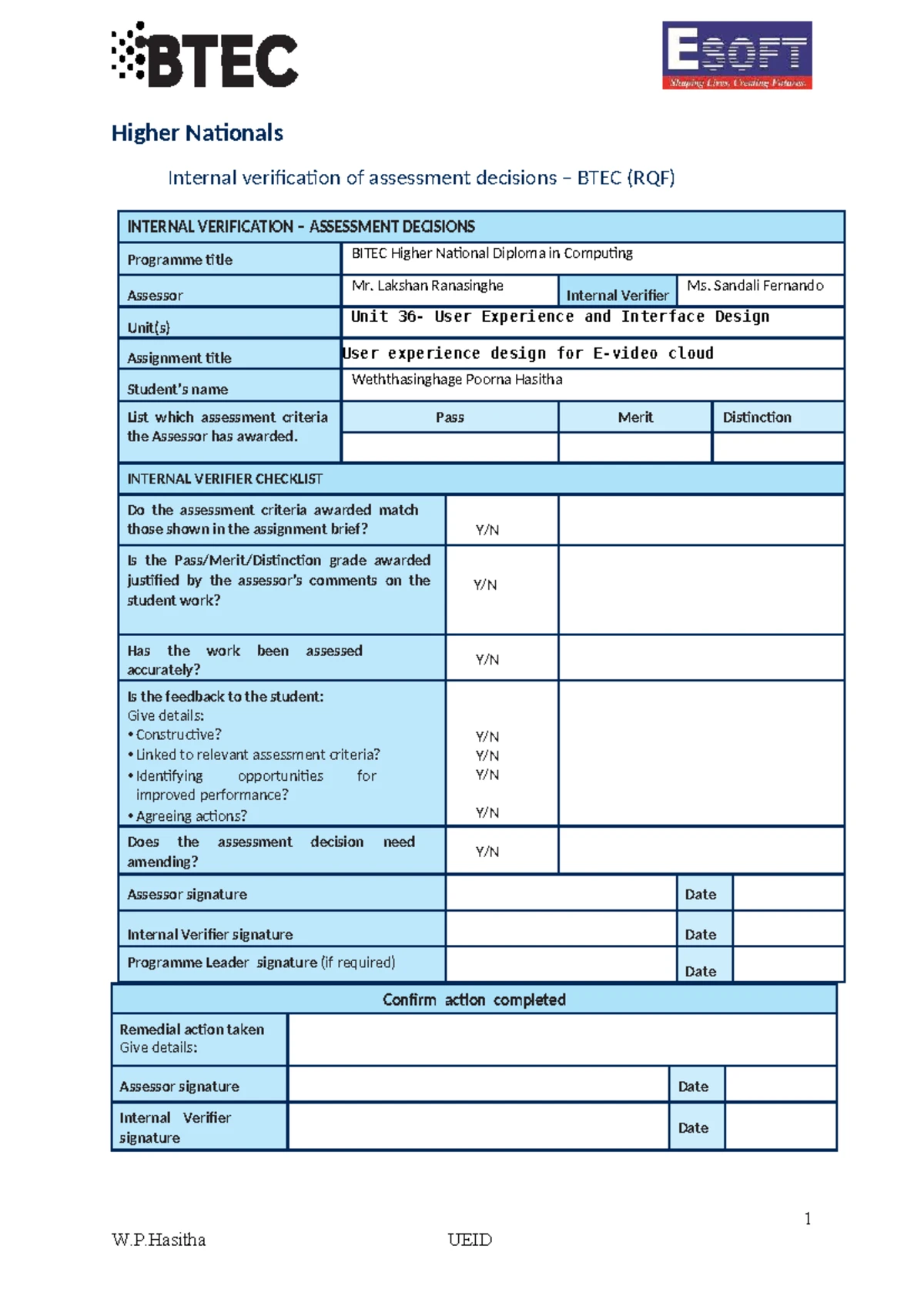 Akila Unit 02 Networking Assignment New - Higher Nationals Internal ...