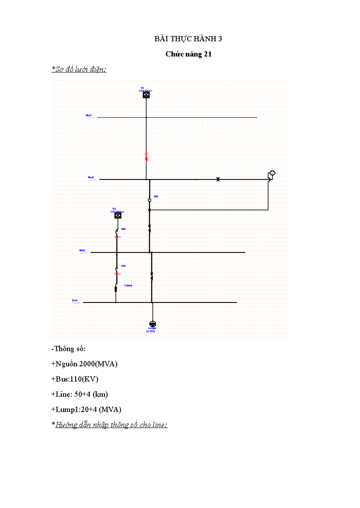 BÀI THỰC HÀNH 3 - Chức Năng 21 Đồ Lưới Điện và Cài Đặt Relay P441 - Studocu