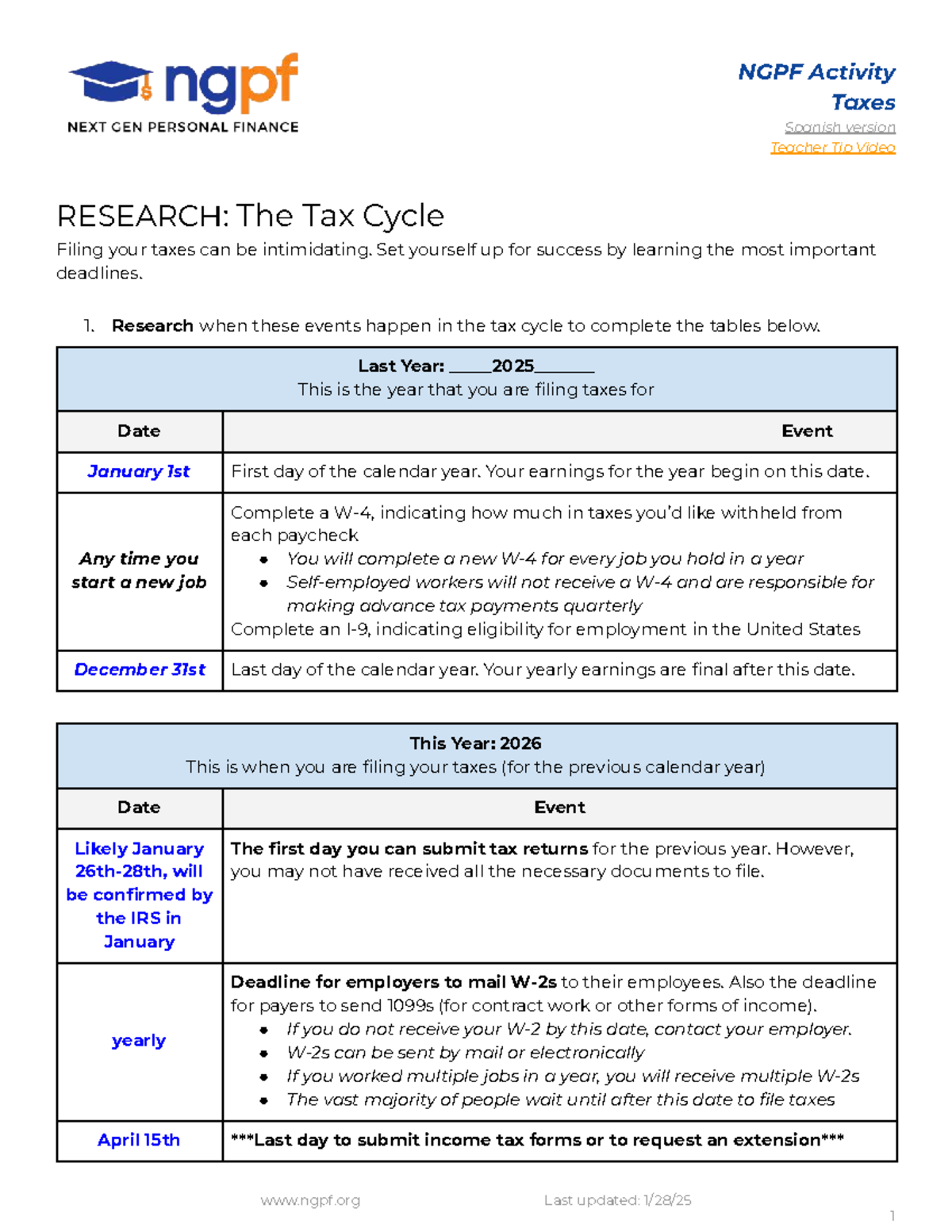 Tax Filing Timeline: Key Dates & Tips for Success - Studocu