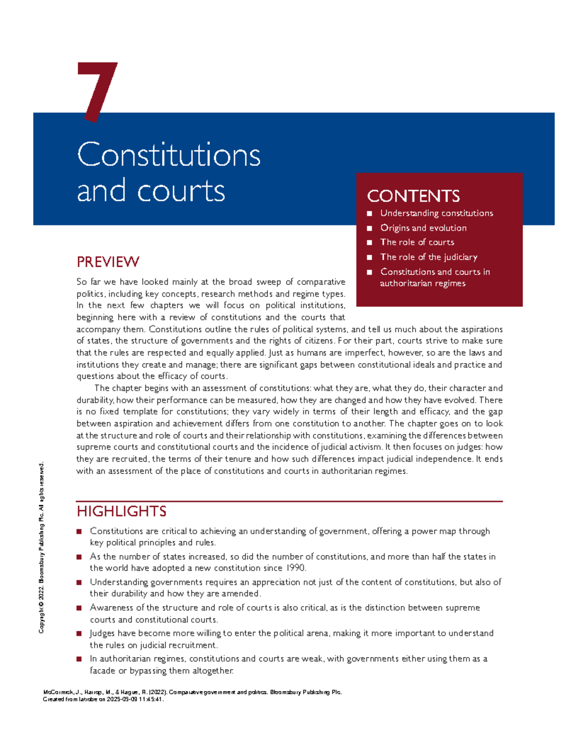 Comparative Government and Politics: Constitutions & Courts (Part 2 ...