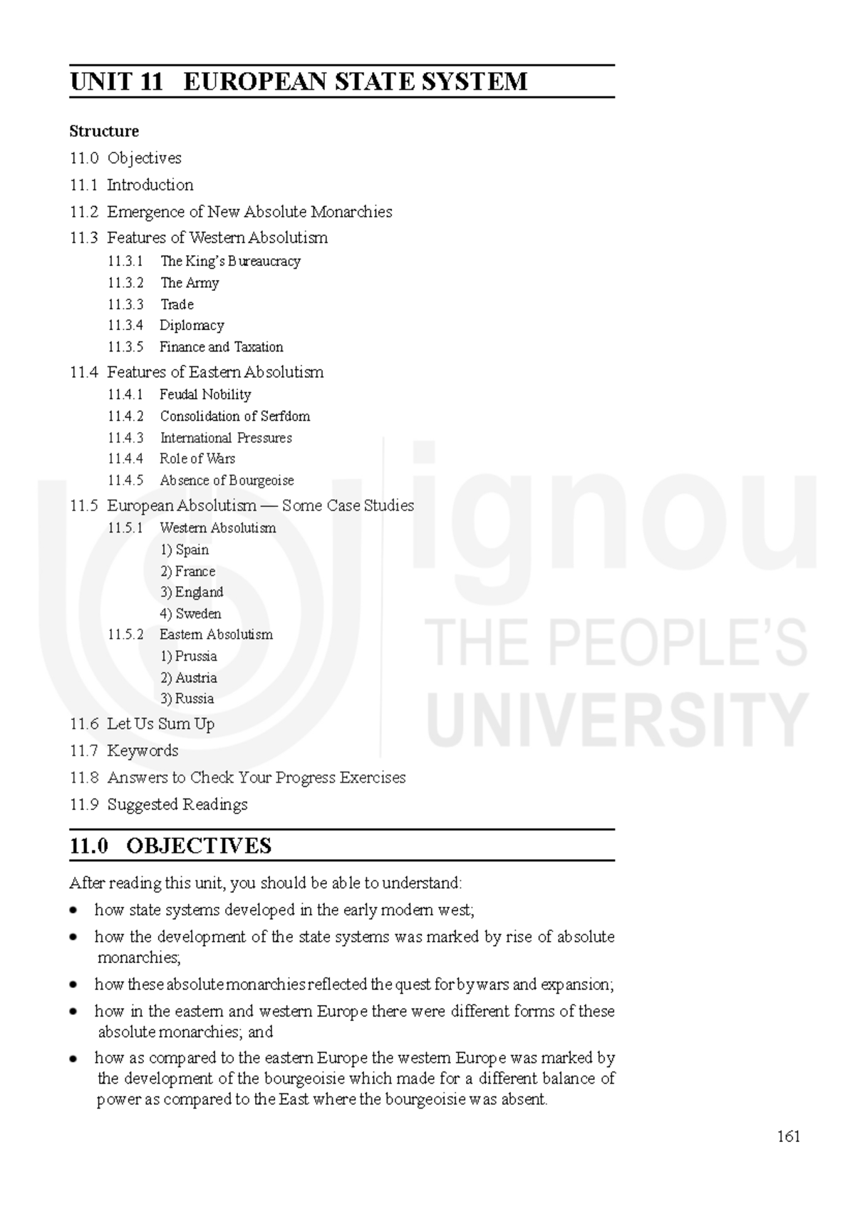 UNIT 11: EUROPEAN STATE SYSTEM - The Rise of Absolutism - Studocu