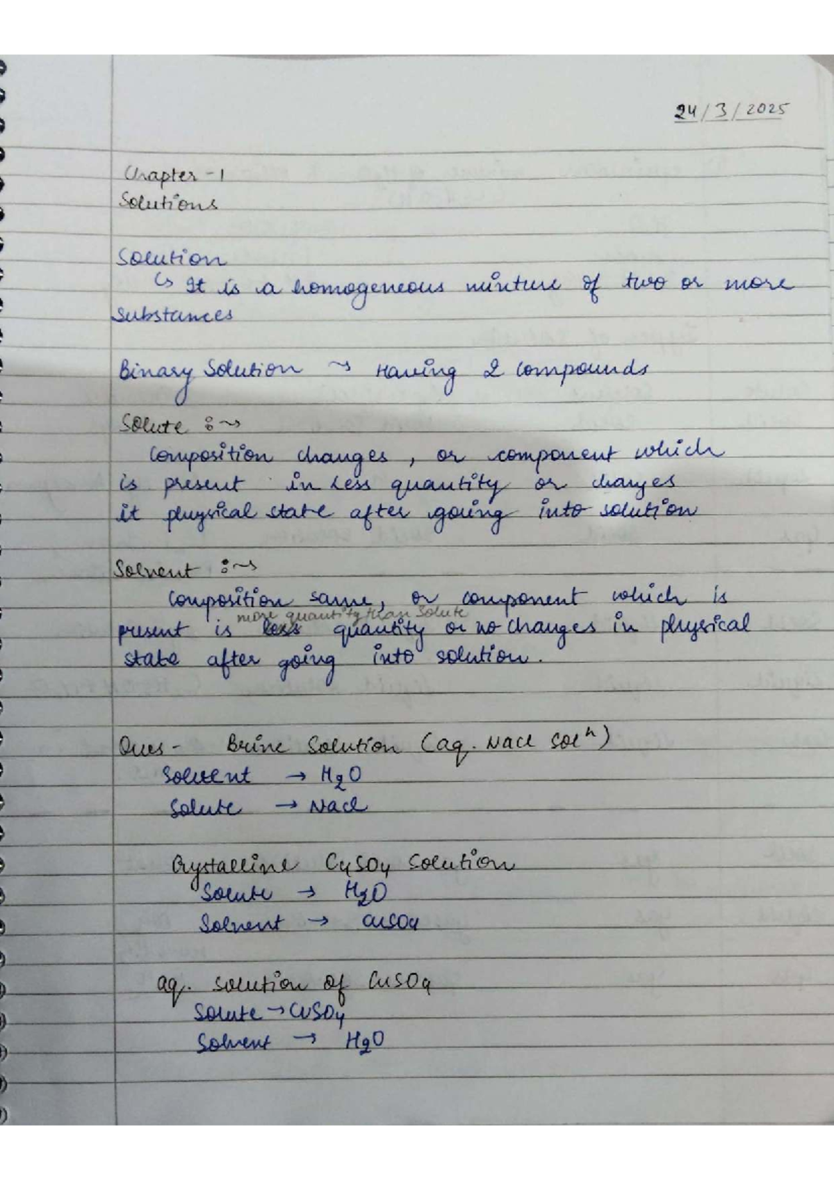 Chapter 1 Solutions: Understanding Binary Solutions and Their ...