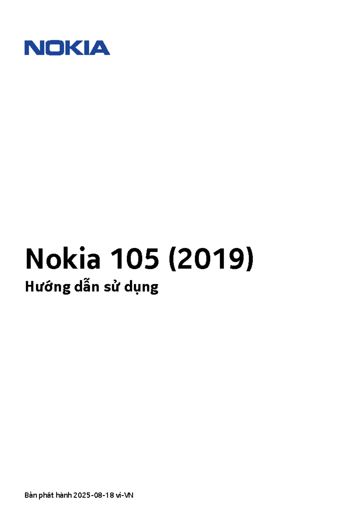 Hướng dẫn sử dụng Nokia 105 (2019) - Tài liệu tham khảo - Studocu