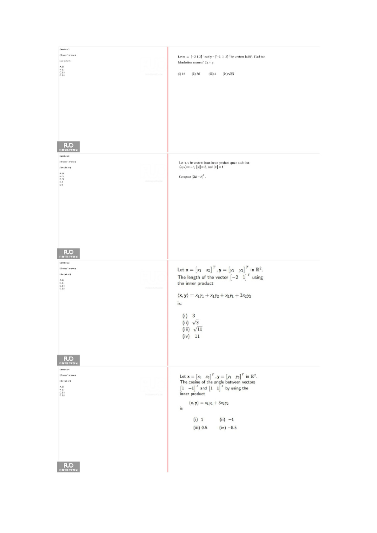MAI391 - Final Exam Questions and Answers Overview - Studocu