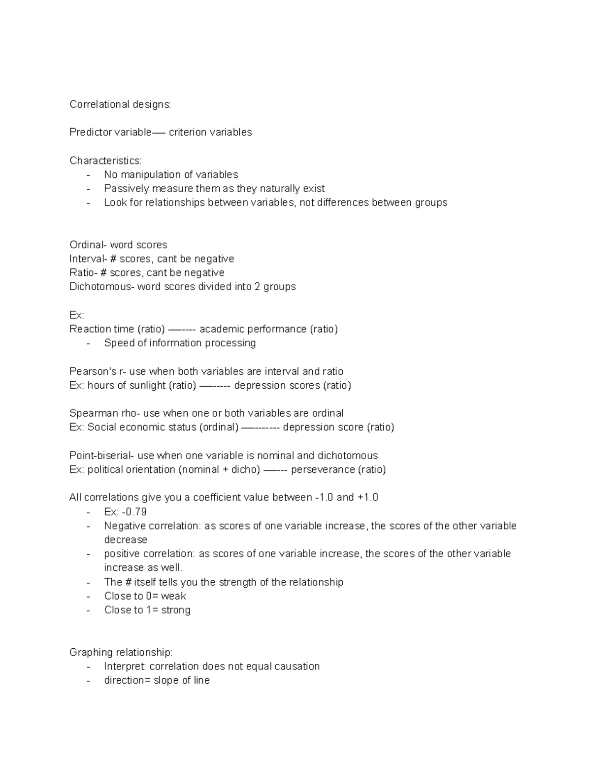 Research Methods: Correlational Designs and Observational Techniques ...