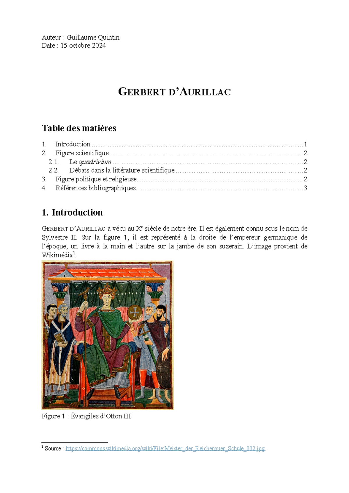 Étude sur Gerbert d'Aurillac - Figure scientifique et historique - Studocu