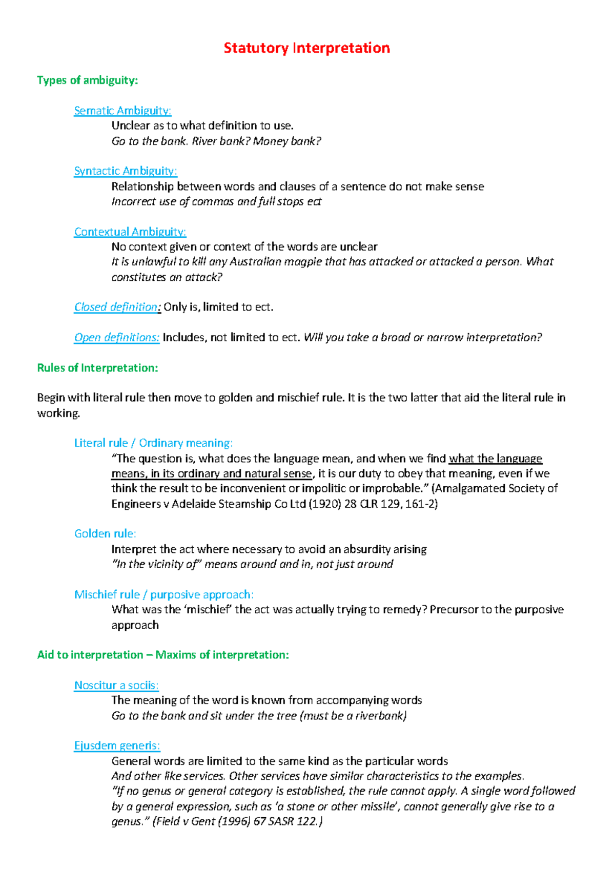 Foundations of Law: Comprehensive Interpretation & Legal Principles ...