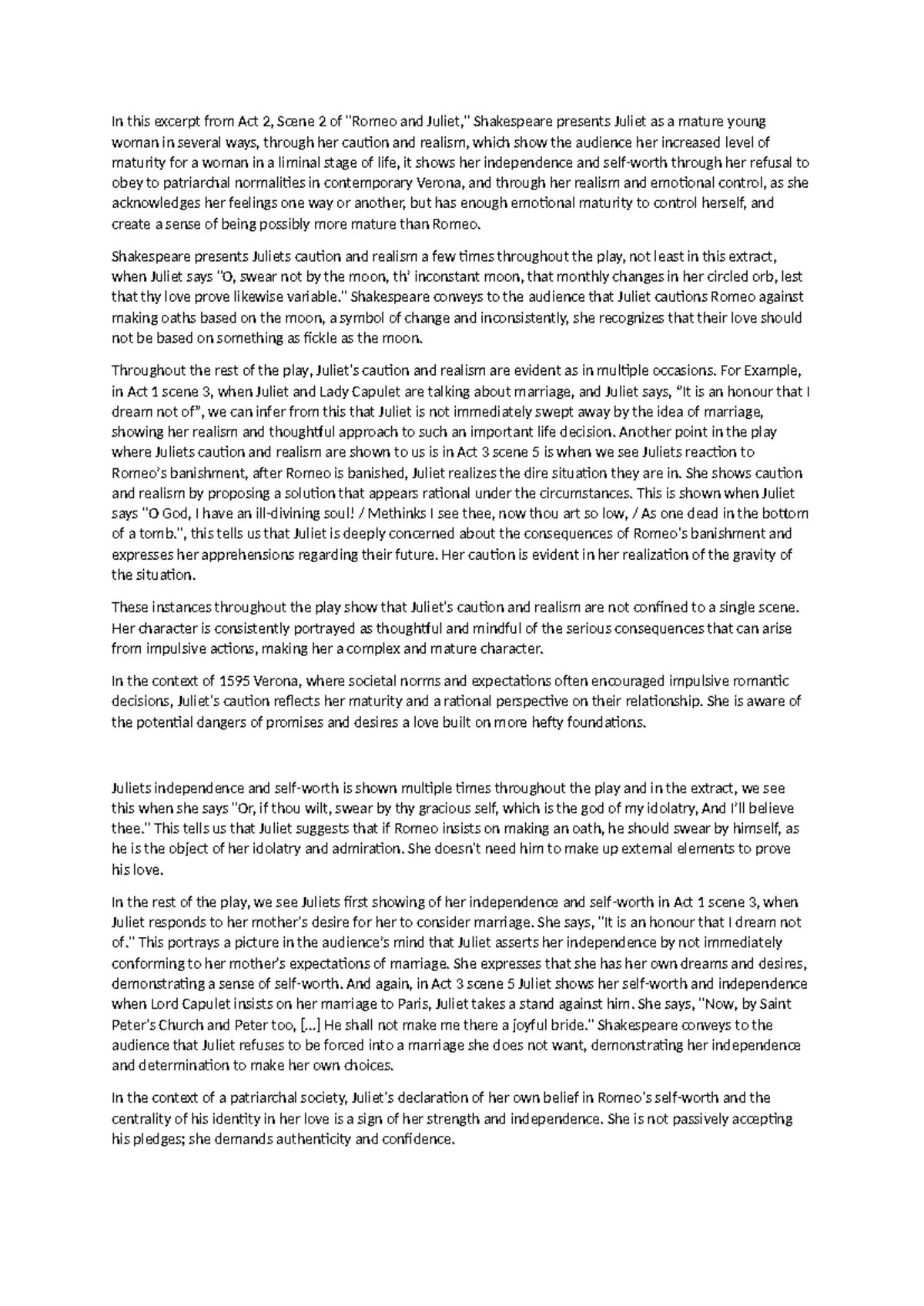 Romeo and Juliet 2023 AQA GCSE Exam Questions and Answers - Studocu
