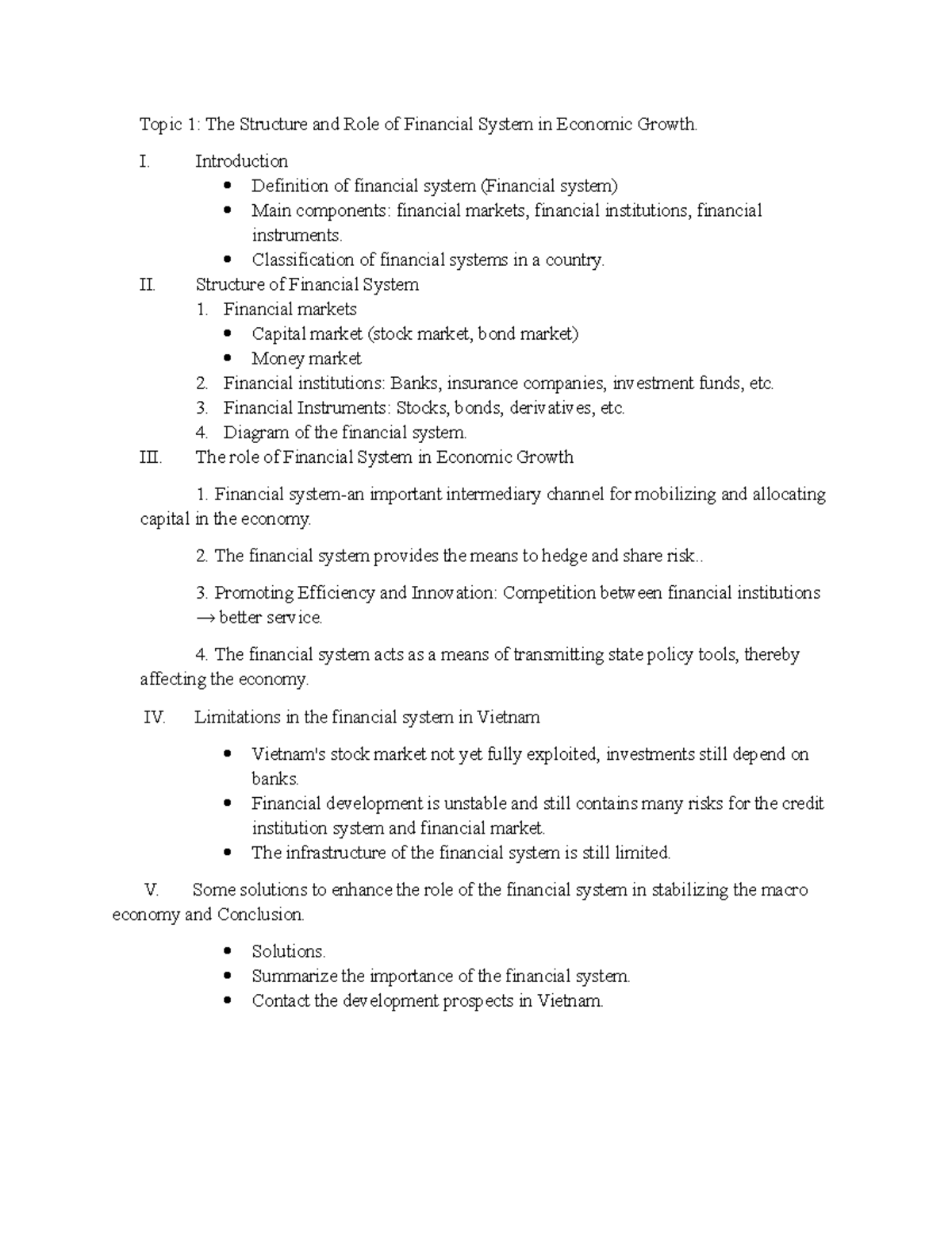 FIN 101: The Structure & Role of Financial System in Economic Growth ...