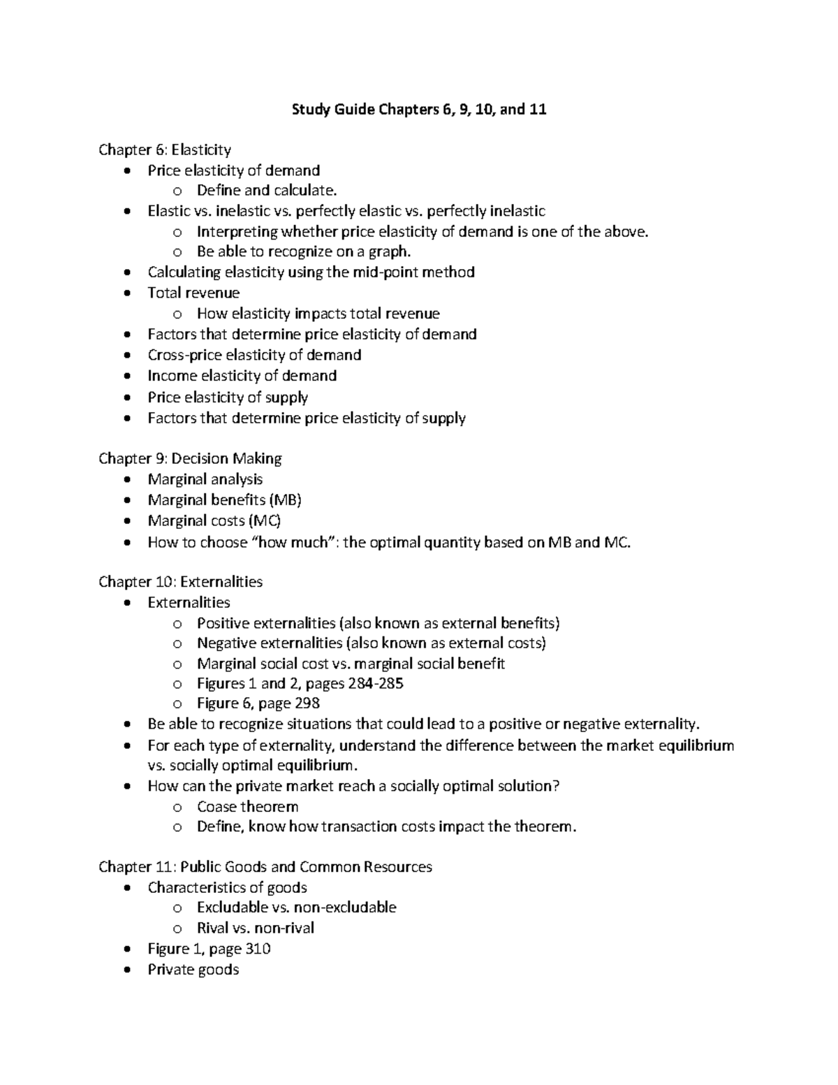 Study Guide for Exam 2: Chapters 6, 9, 10, and 11 Overview - Studocu