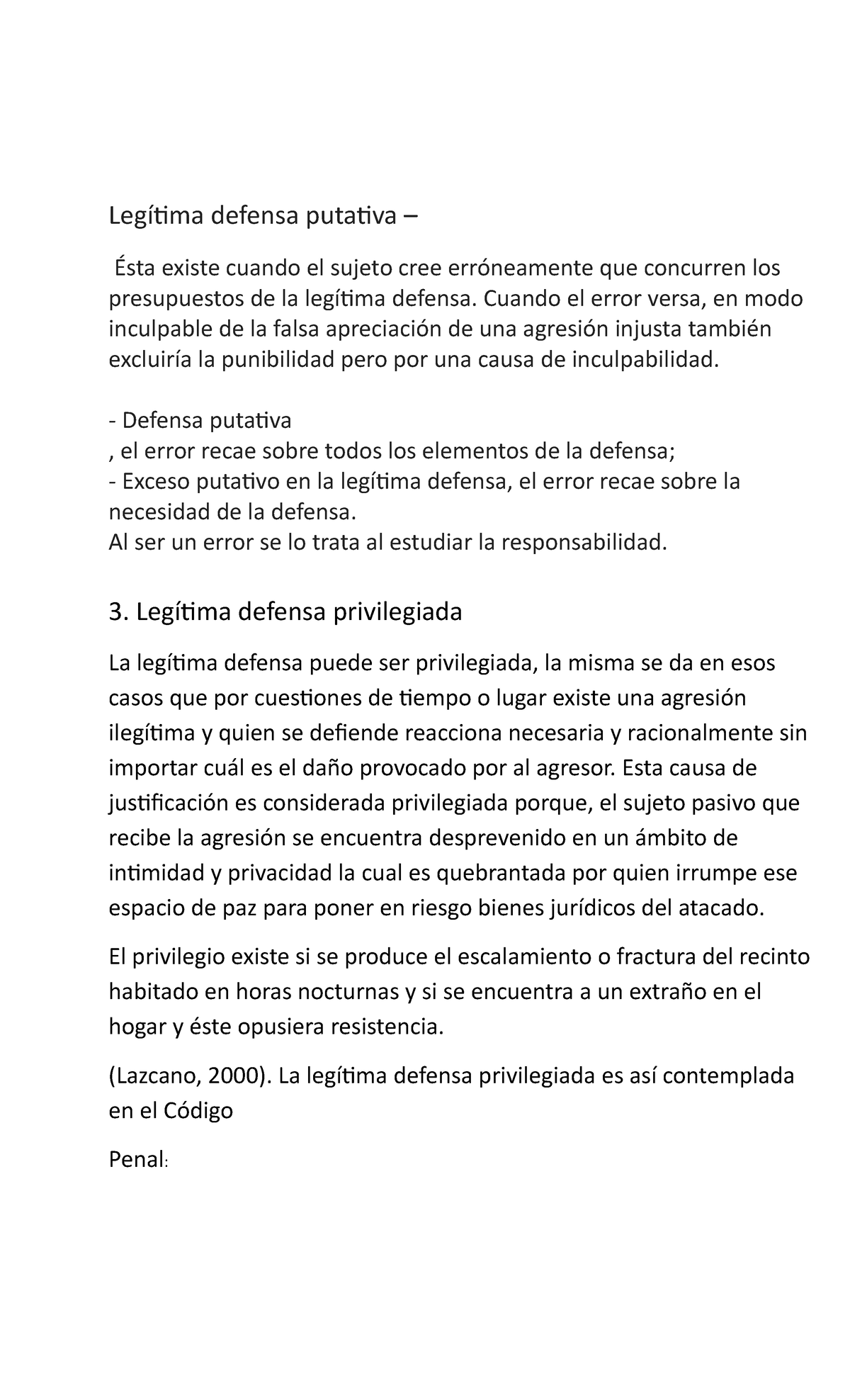 Legítima Defensa Putativa y Privilegiada: Análisis Jurídico Detallado ...