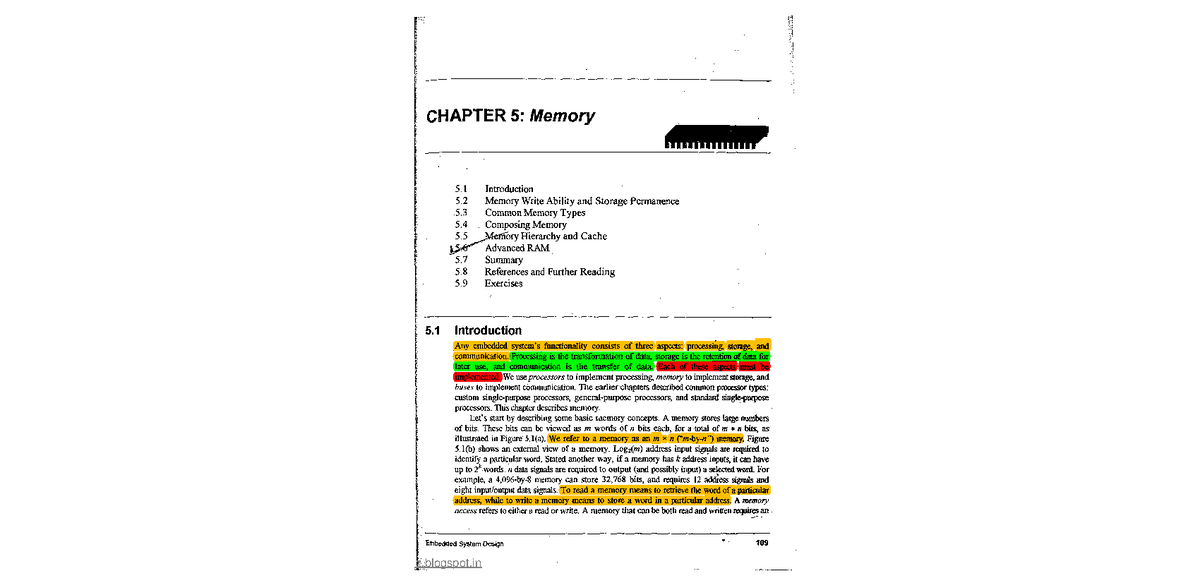 Chapter 4 Memory - compsciz.blogspot 1: ii '.l': 1 . I Ji Chapter 4 ...