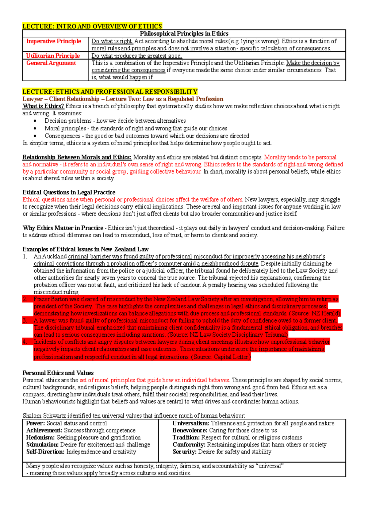 Legal Ethics - LECTURE NOTES on Professional Responsibility and ...