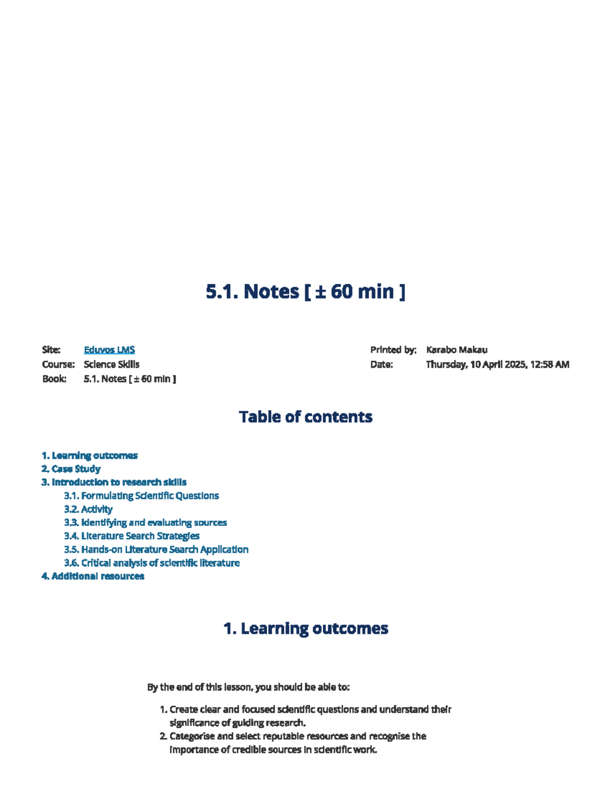 Eduvos Course 5.1 Lecture Notes - Key Concepts and Overview - 5. Notes ...