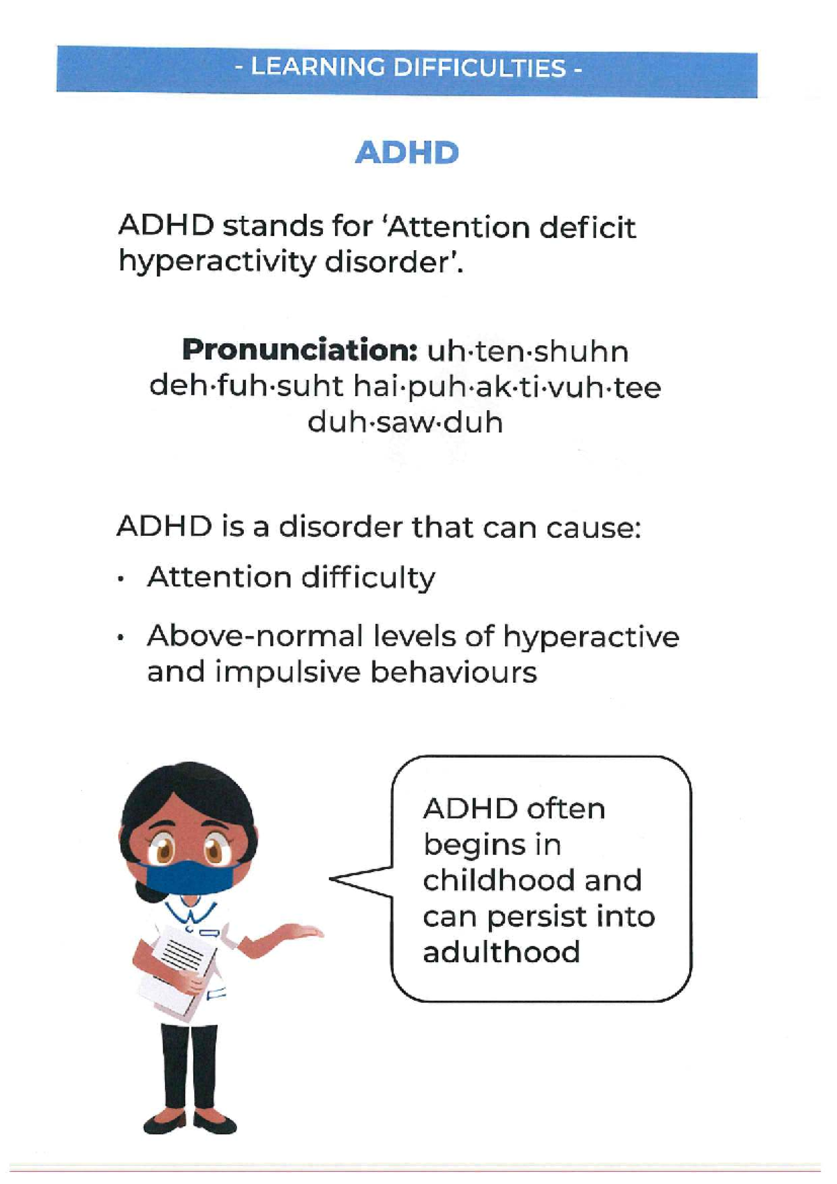 ADHD-1: Understanding Learning Difficulties and Support Strategies ...
