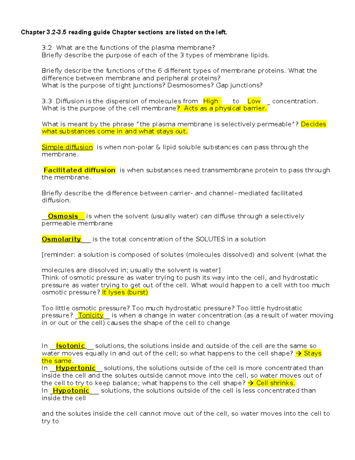 Chapter 3 study guide - notes - Chapter 3.2-3 reading guide Chapter ...