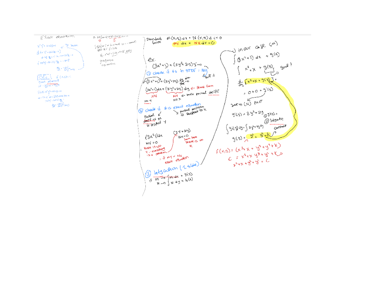 Math 1005 notes - Google Docs - Xact equation go back Standard form ...
