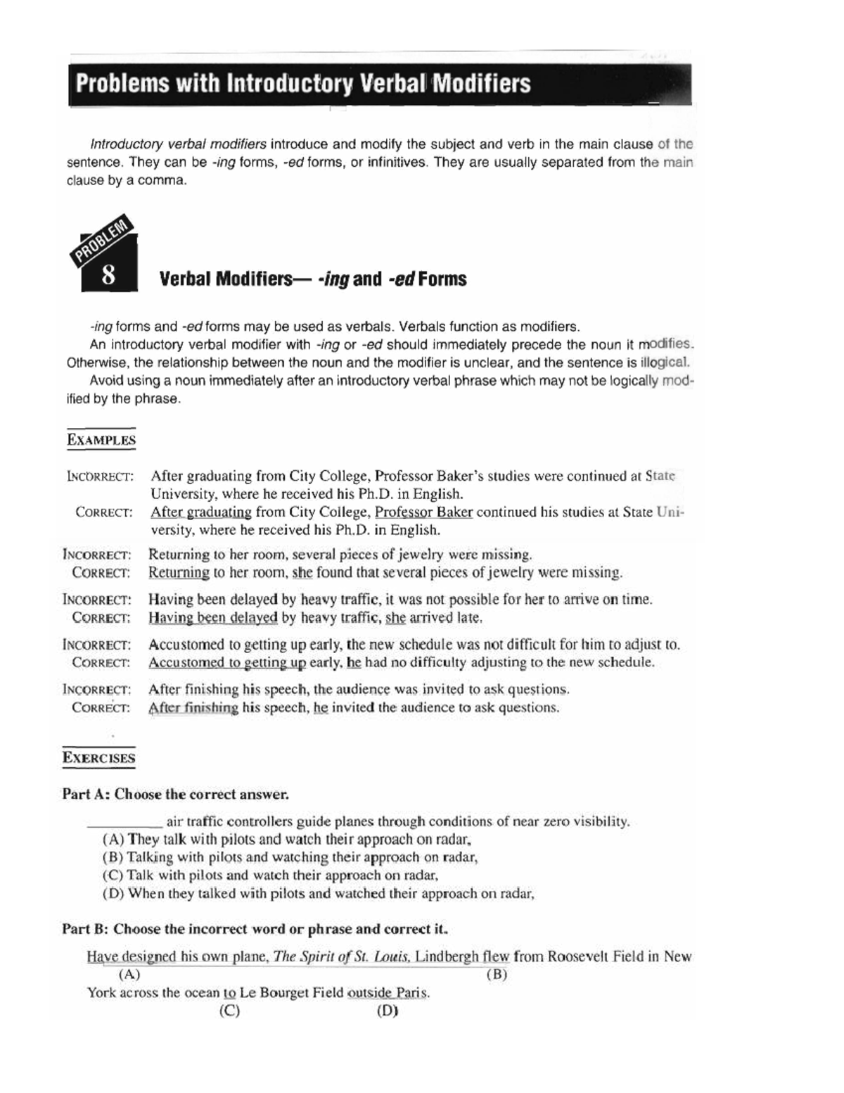 TOEFL Style: Introductory Verbal Modifiers Explained (8, 9) - Studocu