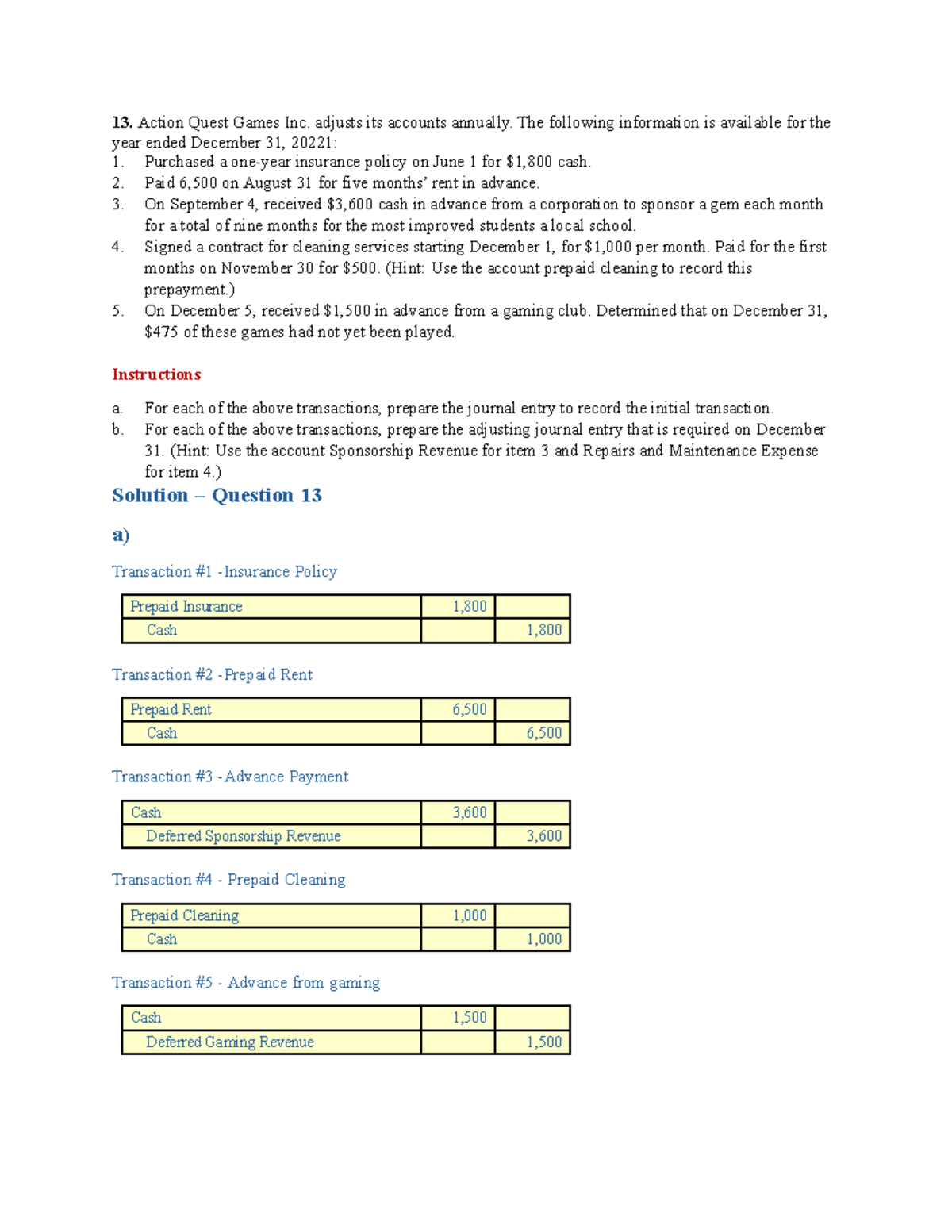 Chapter 4: Adjusting Entries and Trial Balance Analysis (ACCT 101 ...