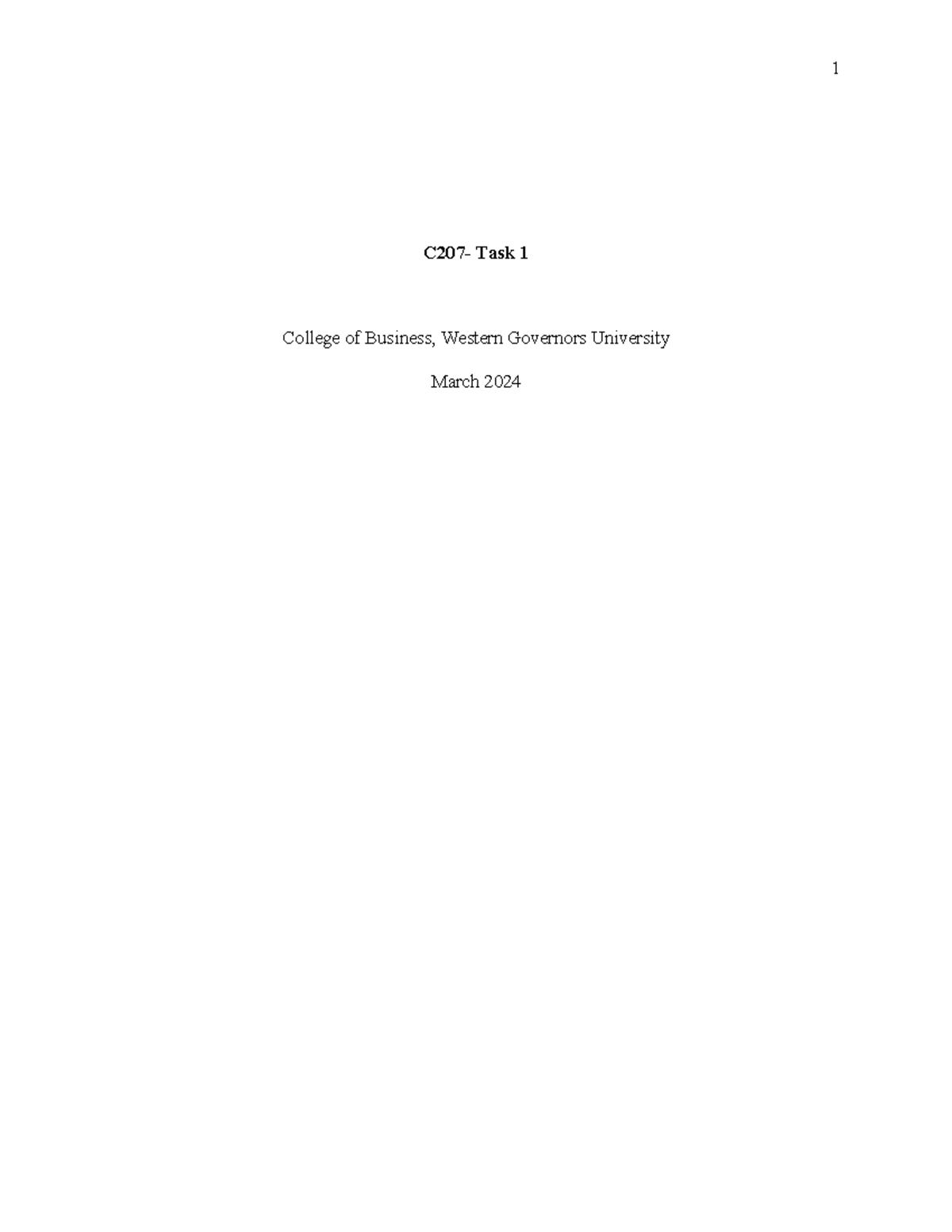 C207 Task 1: Linear Regression Analysis of Nurse Attrition Rates - Studocu