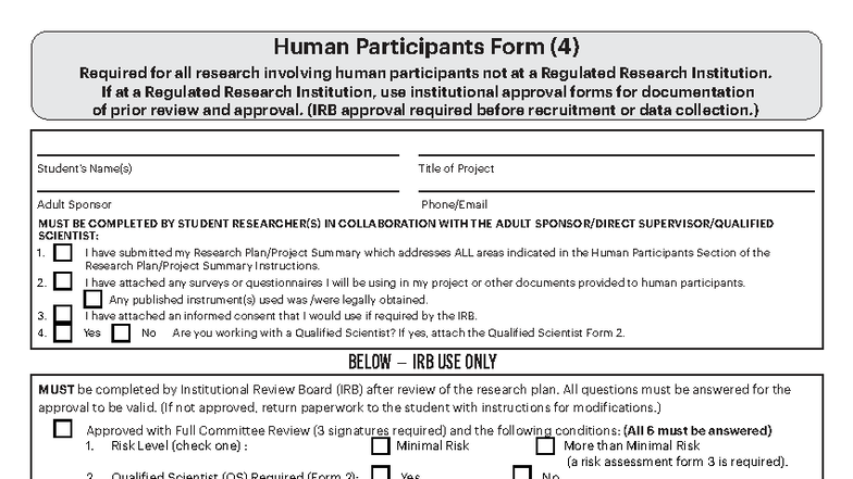 Human Participants Form for Research Projects (4) Guidelines 2024-2025 ...