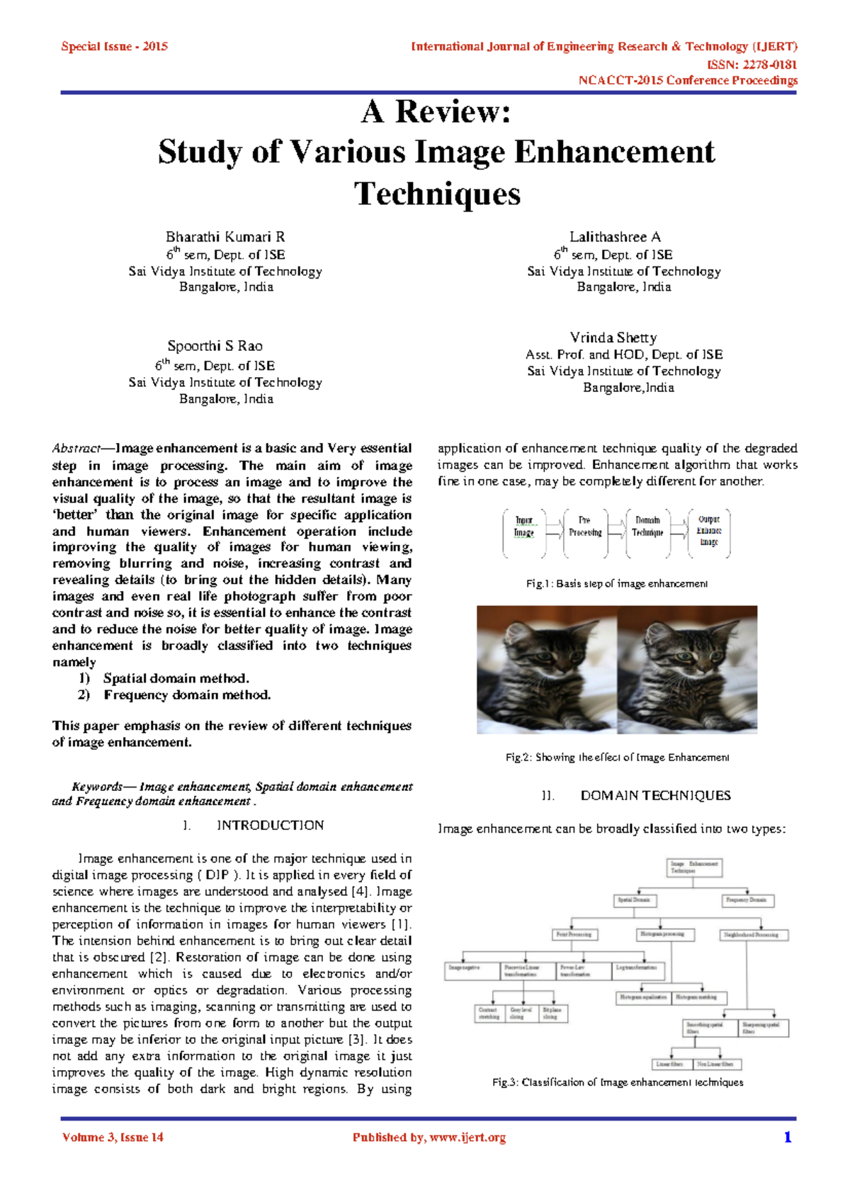 A review study of various image enhancement techniques Ijertconv ...