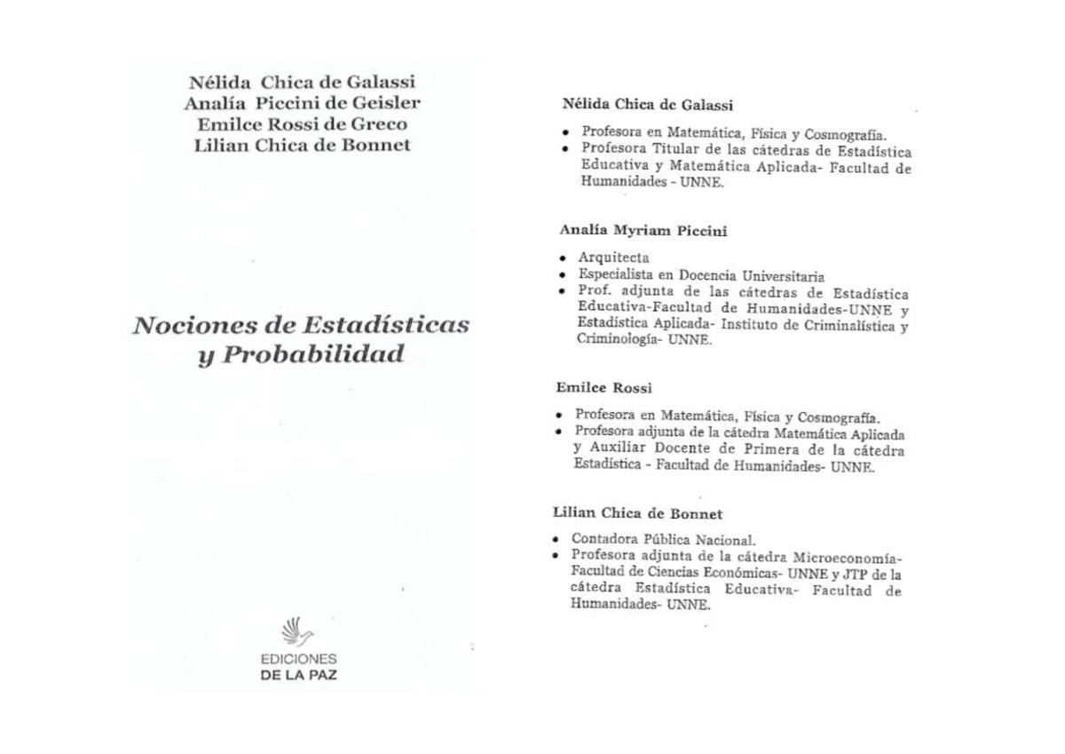 SSII Nociones de Probabilidad y Estadística - Galassi, Geisler, Greco ...