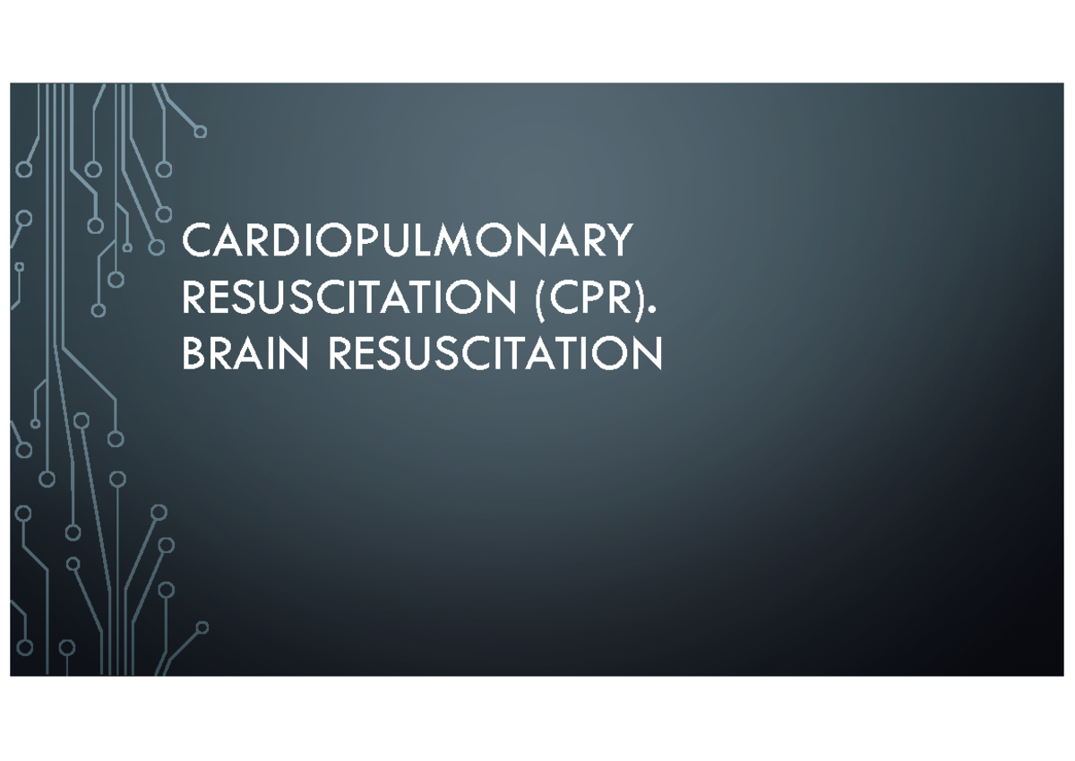 15. Cardiopulmonary Resuscitation (CPR): Comprehensive Guide to BLS ...