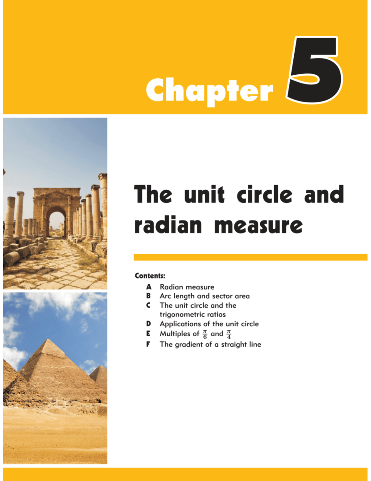 Unit Circle & Radian Measure (MATH 11 - Chapter 5) - Studocu