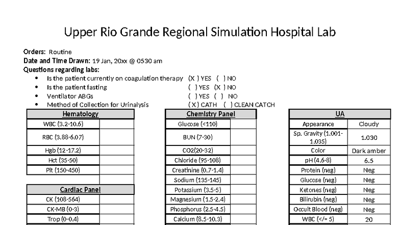 UA Labs Routine Orders - Upper Rio Grande Simulation (RA, Spr 19) - Studocu