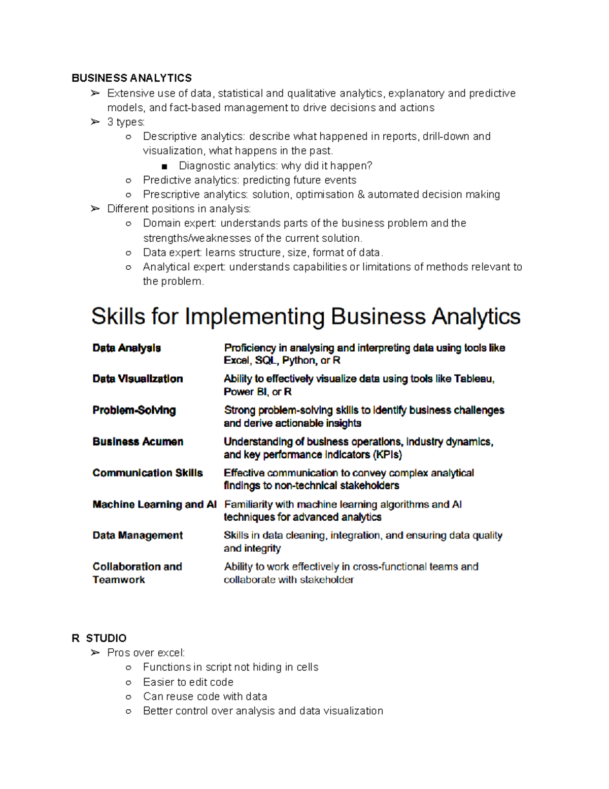 COMM1190 - Week 1: Introduction to Business Analytics and R Studio ...