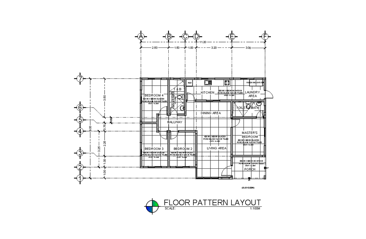 Floor- Pattern- Layout - MASTER'S BEDROOM BEDROOM 3 BEDROOM 2 BEDROOM 4 ...