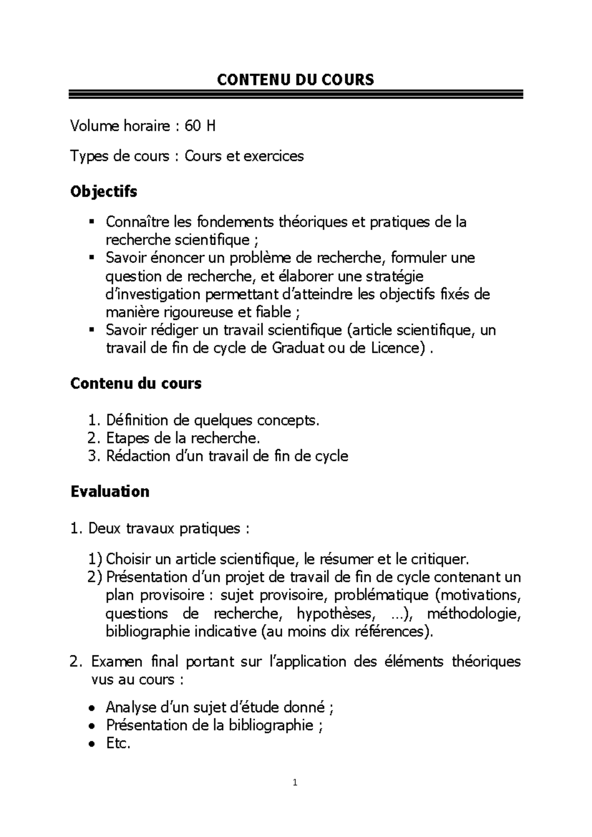 Cours IRS - Introduction à la Recherche Scientifique et Rédaction - Studocu