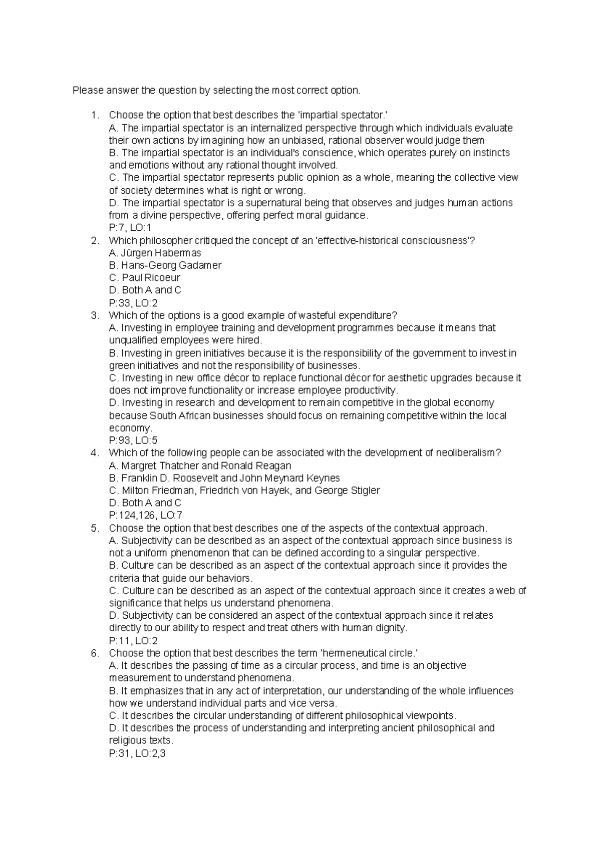 WVES 222 MCQ - Lecture Notes for Study Unit 2, Chapter 3 - Studocu