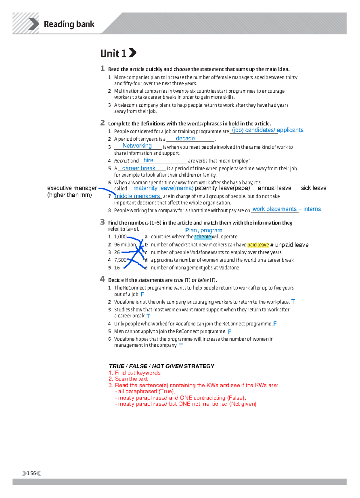 Extra Reading Practice (Business Partner B1 - Teachers Resource Book ...