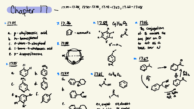 Orgo II - Chapter 24 Problem Solving Notes - Studocu