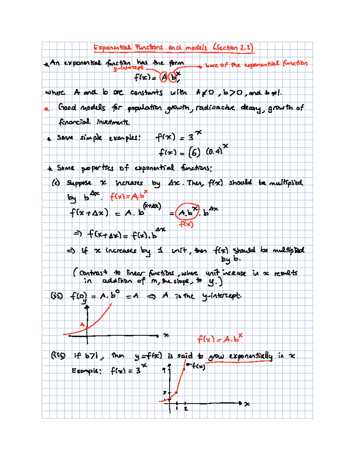 Quiz 2 Notes - ExponentialfunctoonsandmodelsCSechont ...