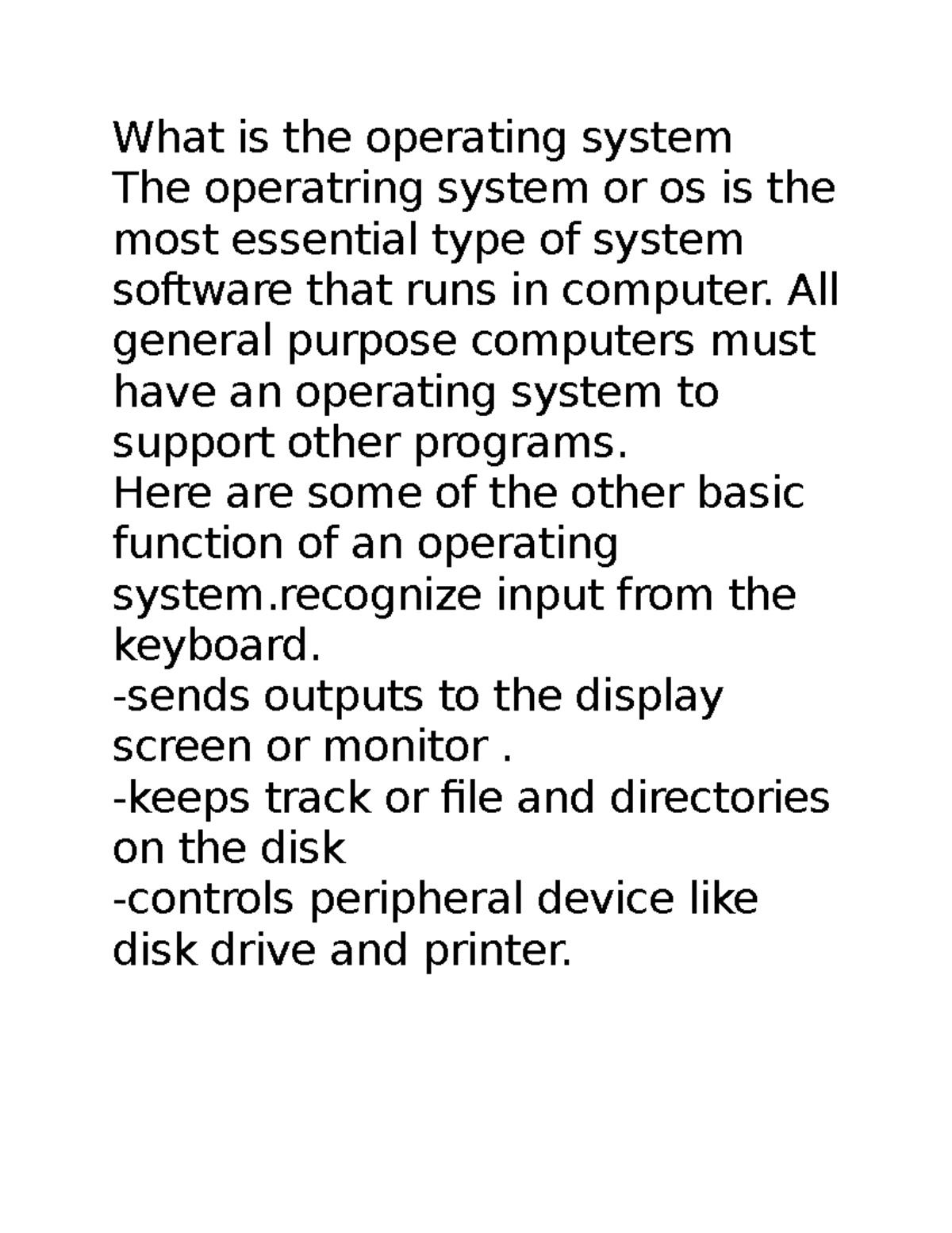WHAT IS THE Operating System - Art Month Celebration - What is the ...