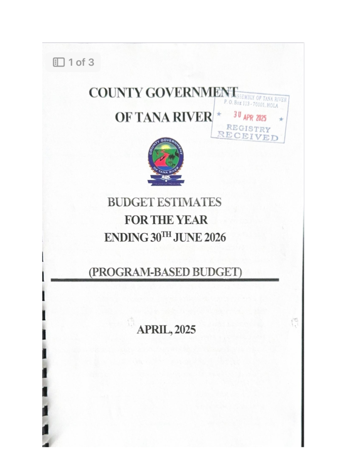 TRCG 2025-26 Budget Estimates: Revenue and Expenditure Analysis - Studocu