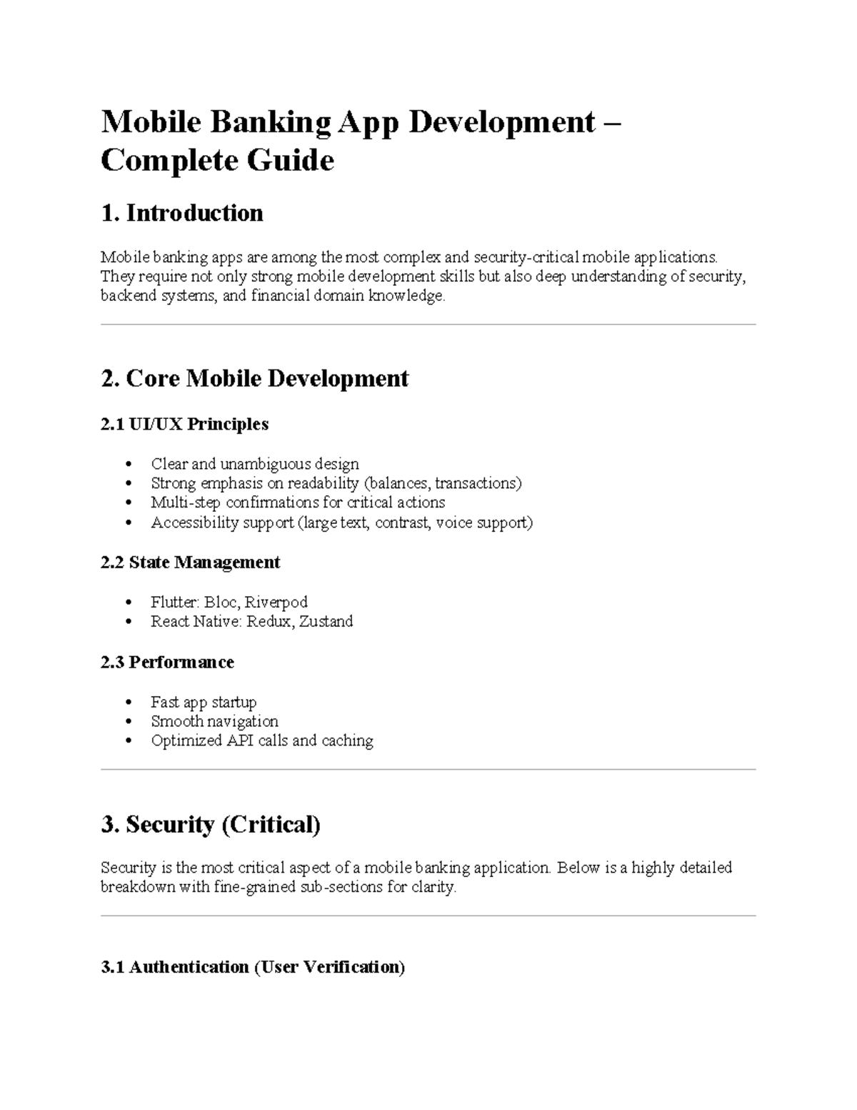 Mobile Banking App Development Guide: Security & Best Practices - Studocu