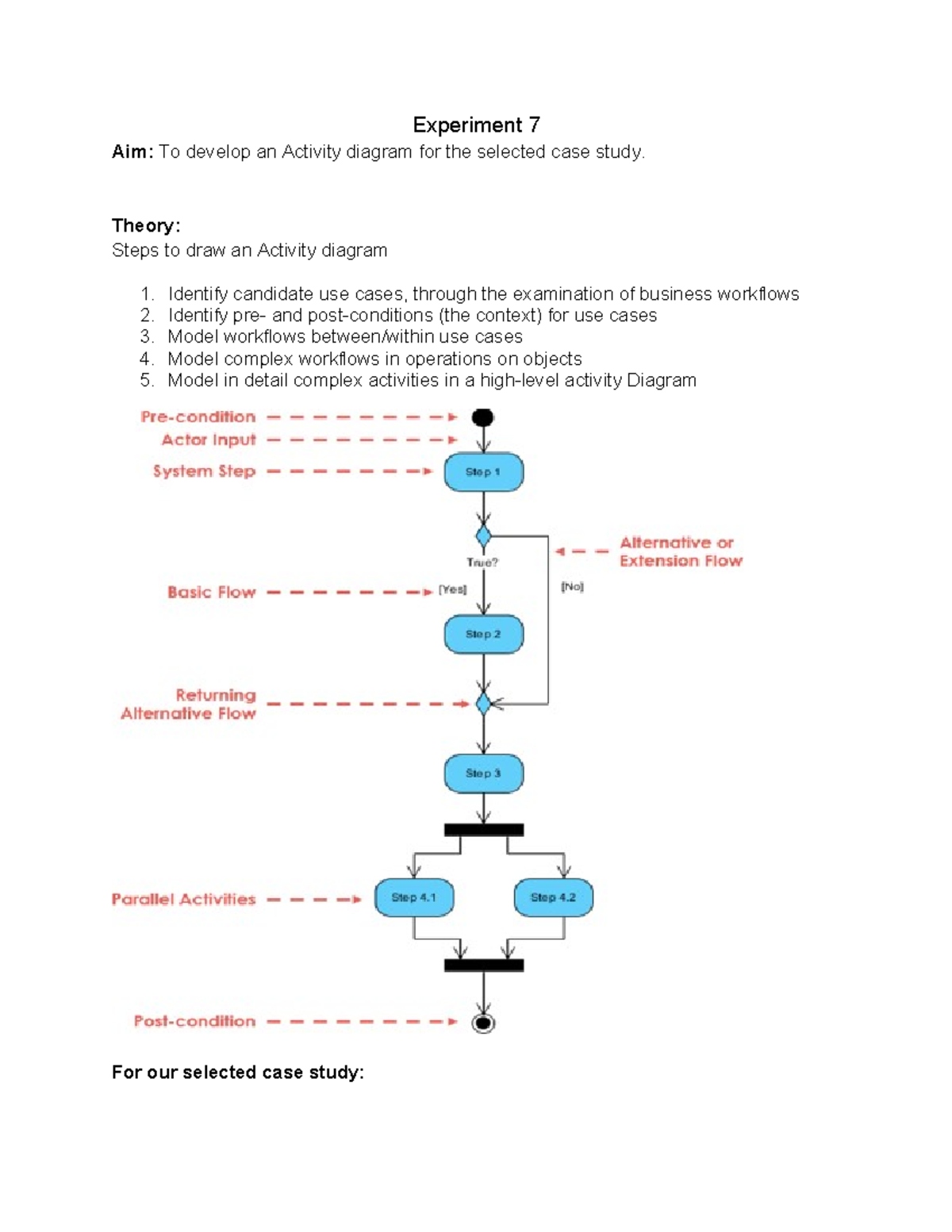 SE Exp 7 - this is practical - Experiment 7 Aim: To develop an Activity ...