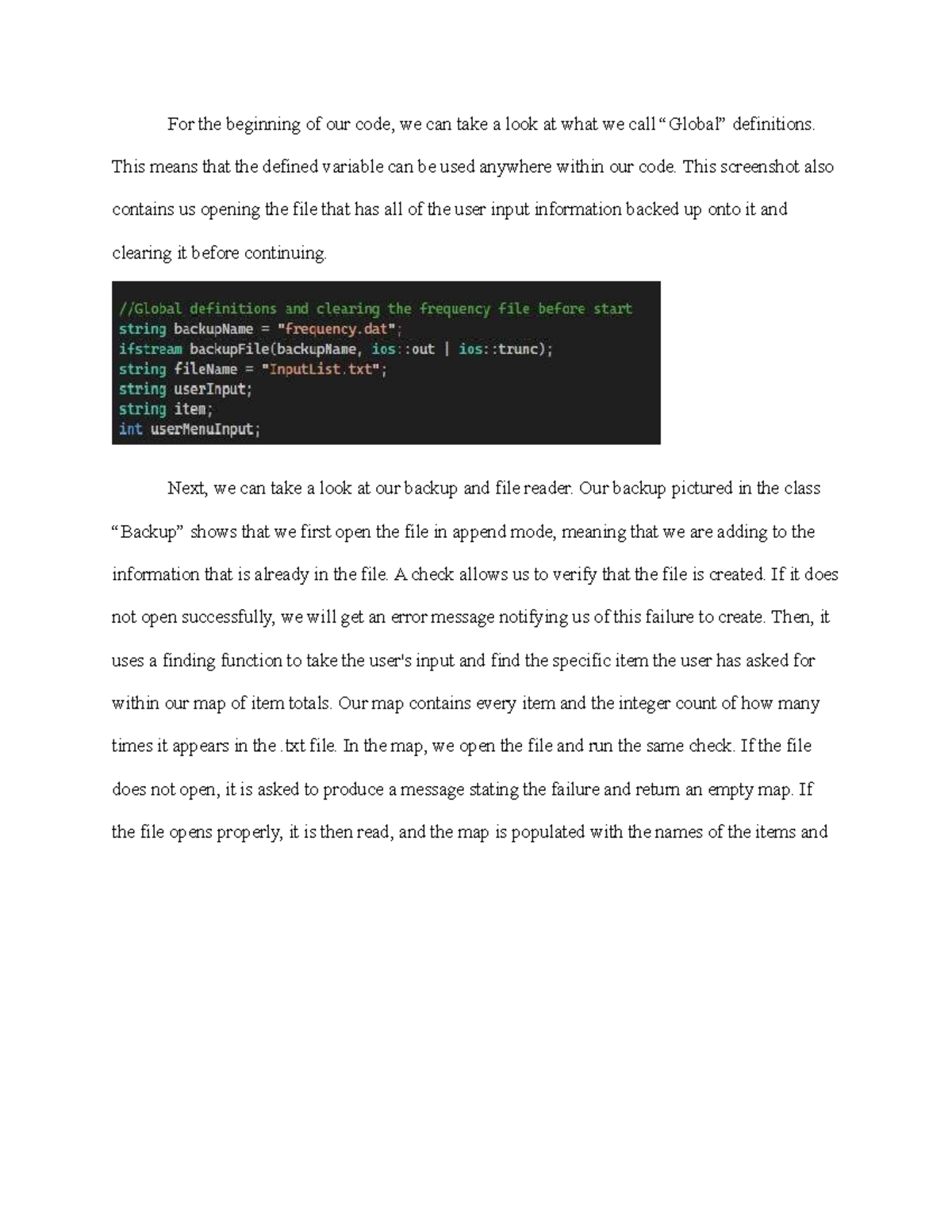 Final project CS-210 - For the beginning of our code, we can take a ...