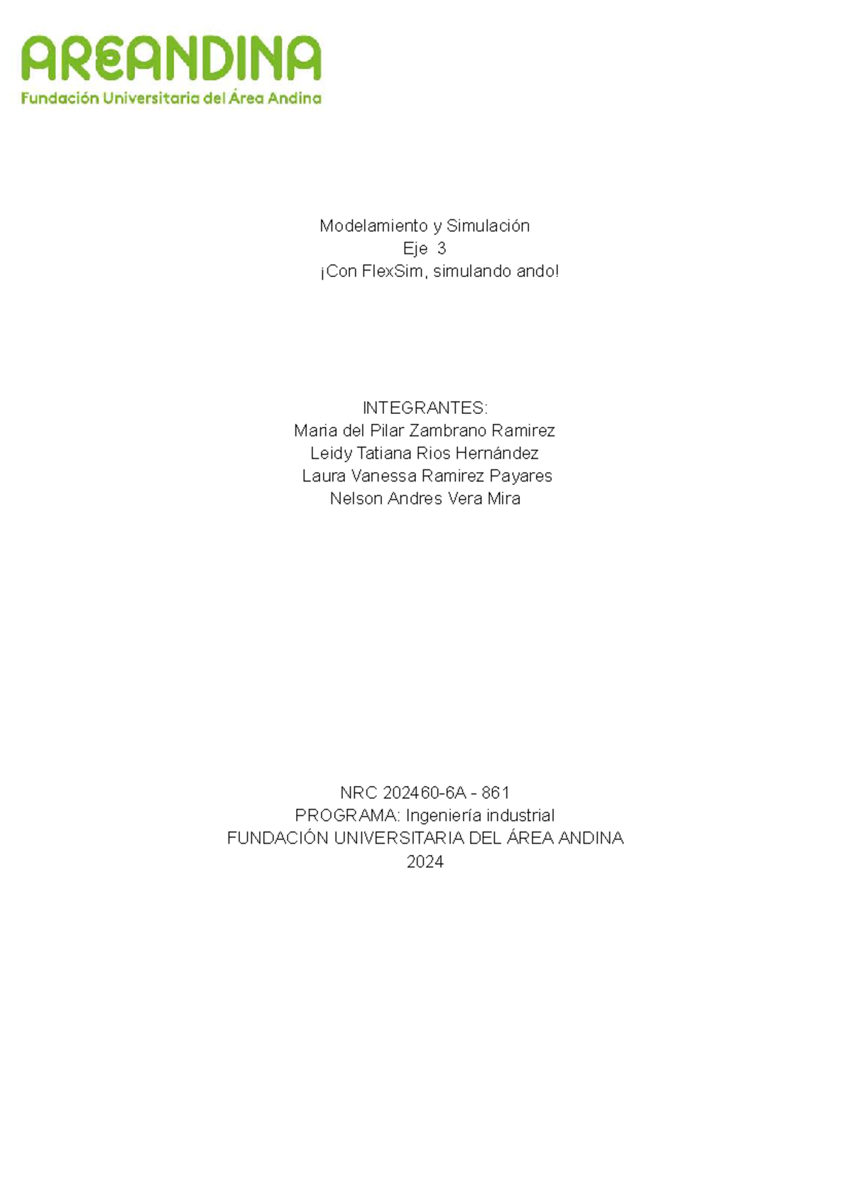 Modelamiento y Simulación EJE 3: Análisis y Propuestas de Mejora - Document Preview