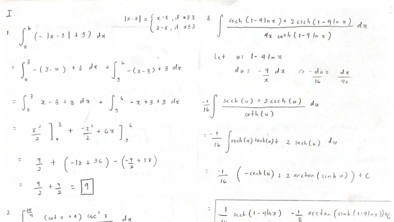 LE 4 Key - Advanced Calculus Integration Techniques - Studocu