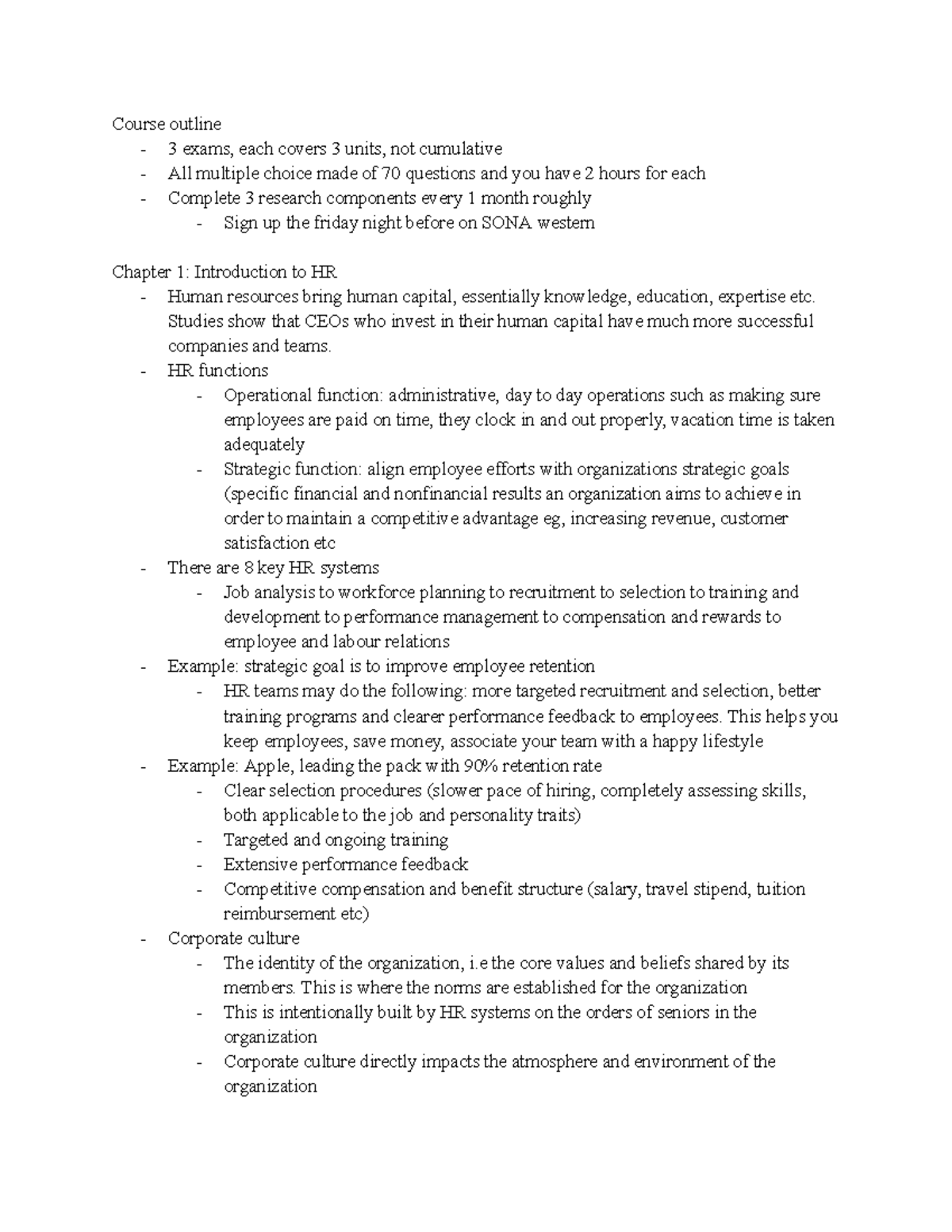 MOS 1021 - All notes taken before term 1 midterm (very first midterm ...