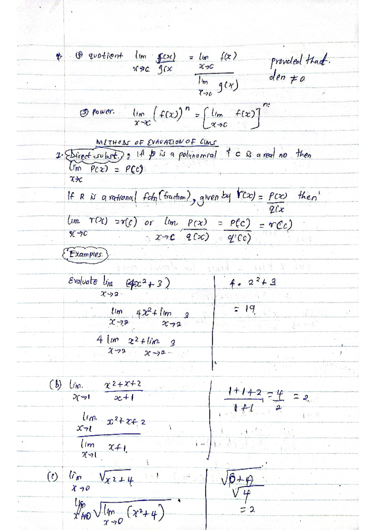 Calculus 3 - of 9 quotient lim FCX) (in f(x) provided that. 7176 g(x g ...